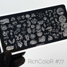 Пластина для стемпинга RichColor №77