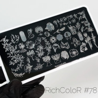 Пластина для стемпинга RichColor №78