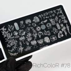 Пластина для стемпинга RichColor №78