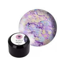 Гель для дизайна Saga Professional GALAXY Glitter №10, 8 мл