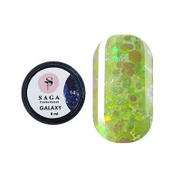 Гель для дизайна Saga Professional GALAXY Glitter №14, 8 мл