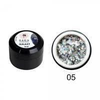 Гель для дизайна Saga Professional GALAXY Glitter №05, 8 мл