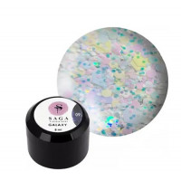 Гель для дизайна Saga Professional GALAXY Glitter №09, 8 мл
