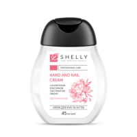 Крем для рук и ногтей с коллагеном, эластином и экстрактом пиона Shelly 45 мл