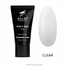 Siller Poly Gel CLEAR — полигель для ногтей прозрачный, 30мл